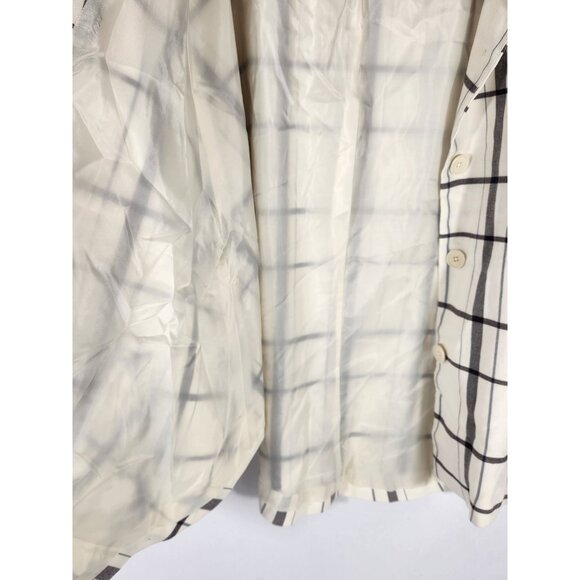 Y2K Preppy Old Money Apostrophe Womens Plus Cape Jacket Windowpane 20/22w - Picture 2 of 8